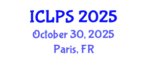 International Conference on Law and Political Science (ICLPS) October 30, 2025 - Paris, France