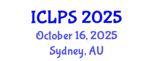 International Conference on Law and Political Science (ICLPS) October 16, 2025 - Sydney, Australia