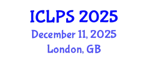 International Conference on Law and Political Science (ICLPS) December 11, 2025 - London, United Kingdom