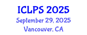 International Conference on Law and Political Science (ICLPS) September 29, 2025 - Vancouver, Canada
