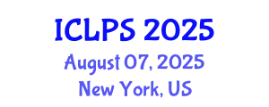 International Conference on Law and Political Science (ICLPS) August 07, 2025 - New York, United States