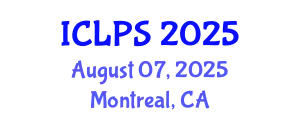 International Conference on Law and Political Science (ICLPS) August 07, 2025 - Montreal, Canada