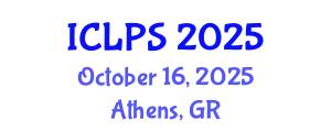 International Conference on Law and Political Science (ICLPS) October 16, 2025 - Athens, Greece