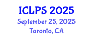 International Conference on Law and Political Science (ICLPS) September 25, 2025 - Toronto, Canada