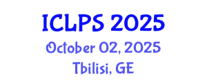 International Conference on Law and Political Science (ICLPS) October 02, 2025 - Tbilisi, Georgia