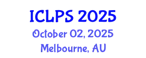 International Conference on Law and Political Science (ICLPS) October 02, 2025 - Melbourne, Australia
