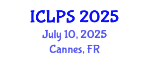 International Conference on Law and Political Science (ICLPS) July 10, 2025 - Cannes, France