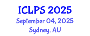 International Conference on Law and Political Science (ICLPS) September 04, 2025 - Sydney, Australia