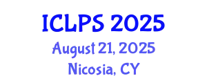 International Conference on Law and Political Science (ICLPS) August 21, 2025 - Nicosia, Cyprus