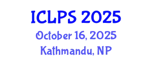 International Conference on Law and Political Science (ICLPS) October 16, 2025 - Kathmandu, Nepal