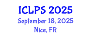 International Conference on Law and Political Science (ICLPS) September 18, 2025 - Nice, France