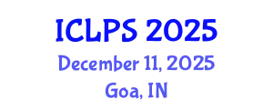 International Conference on Law and Political Science (ICLPS) December 11, 2025 - Goa, India