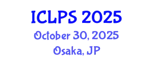 International Conference on Law and Political Science (ICLPS) October 30, 2025 - Osaka, Japan