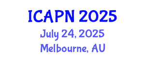 International Conference on Ageing, Psychology and Neuroscience (ICAPN) July 24, 2025 - Melbourne, Australia