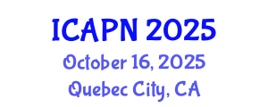 International Conference on Ageing, Psychology and Neuroscience (ICAPN) October 16, 2025 - Quebec City, Canada