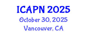 International Conference on Ageing, Psychology and Neuroscience (ICAPN) October 30, 2025 - Vancouver, Canada