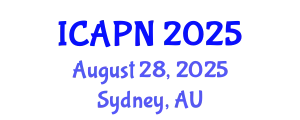International Conference on Ageing, Psychology and Neuroscience (ICAPN) August 28, 2025 - Sydney, Australia