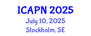 International Conference on Ageing, Psychology and Neuroscience (ICAPN) July 10, 2025 - Stockholm, Sweden