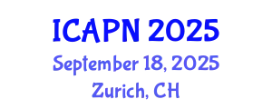 International Conference on Ageing, Psychology and Neuroscience (ICAPN) September 18, 2025 - Zurich, Switzerland