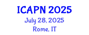 International Conference on Ageing, Psychology and Neuroscience (ICAPN) July 28, 2025 - Rome, Italy