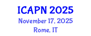 International Conference on Ageing, Psychology and Neuroscience (ICAPN) November 17, 2025 - Rome, Italy