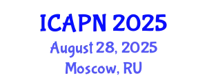 International Conference on Ageing, Psychology and Neuroscience (ICAPN) August 28, 2025 - Moscow, Russia