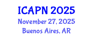 International Conference on Ageing, Psychology and Neuroscience (ICAPN) November 27, 2025 - Buenos Aires, Argentina