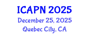 International Conference on Ageing, Psychology and Neuroscience (ICAPN) December 25, 2025 - Quebec City, Canada