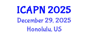 International Conference on Ageing, Psychology and Neuroscience (ICAPN) December 29, 2025 - Honolulu, United States