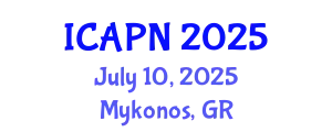 International Conference on Ageing, Psychology and Neuroscience (ICAPN) July 10, 2025 - Mykonos, Greece