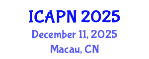 International Conference on Ageing, Psychology and Neuroscience (ICAPN) December 11, 2025 - Macau, China