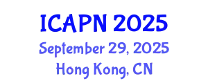 International Conference on Ageing, Psychology and Neuroscience (ICAPN) September 29, 2025 - Hong Kong, China