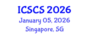 International Conference on Sustainable Cities and Society (ICSCS) January 05, 2026 - Singapore, Singapore