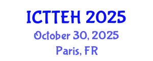 International Conference on Telehealth, Telemedicine and e-Health (ICTTEH) October 30, 2025 - Paris, France