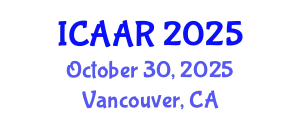 International Conference on Antibiotics and Antibiotic Resistance (ICAAR) October 30, 2025 - Vancouver, Canada