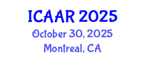 International Conference on Antibiotics and Antibiotic Resistance (ICAAR) October 30, 2025 - Montreal, Canada