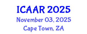 International Conference on Antibiotics and Antibiotic Resistance (ICAAR) November 03, 2025 - Cape Town, South Africa