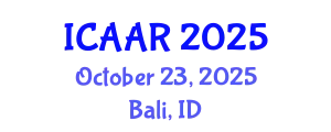 International Conference on Antibiotics and Antibiotic Resistance (ICAAR) October 23, 2025 - Bali, Indonesia