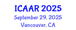 International Conference on Antibiotics and Antibiotic Resistance (ICAAR) September 29, 2025 - Vancouver, Canada