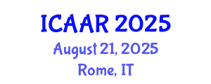 International Conference on Antibiotics and Antibiotic Resistance (ICAAR) August 21, 2025 - Rome, Italy