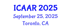 International Conference on Antibiotics and Antibiotic Resistance (ICAAR) September 25, 2025 - Toronto, Canada