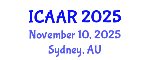 International Conference on Antibiotics and Antibiotic Resistance (ICAAR) November 10, 2025 - Sydney, Australia