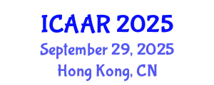 International Conference on Antibiotics and Antibiotic Resistance (ICAAR) September 29, 2025 - Hong Kong, China