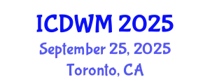 International Conference on Demolition Waste Management (ICDWM) September 25, 2025 - Toronto, Canada