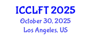 International Conference on City Logistics and Freight Transport (ICCLFT) October 30, 2025 - Los Angeles, United States