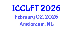 International Conference on City Logistics and Freight Transport (ICCLFT) February 02, 2026 - Amsterdam, Netherlands