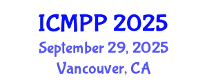International Conference on Microplastics and Plastic Pollution (ICMPP) September 29, 2025 - Vancouver, Canada