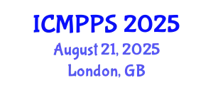 International Conference on Microplastics and Plastic Pollution Studies (ICMPPS) August 21, 2025 - London, United Kingdom