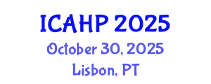 International Conference on Applied and Health Psychology (ICAHP) October 30, 2025 - Lisbon, Portugal