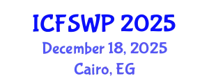 International Conference on Friction Stir Welding and Processing (ICFSWP) December 18, 2025 - Cairo, Egypt